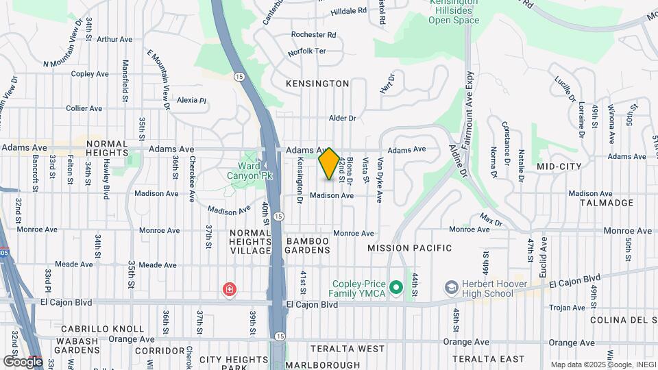 4620 Edgeware Rd Map and Location Details