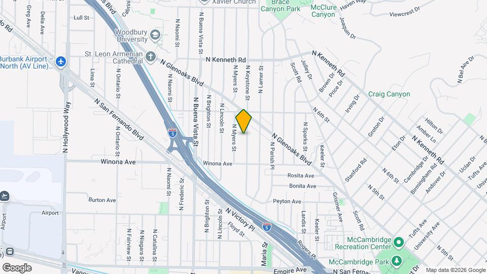 2407 N Keystone St Map and Location Details