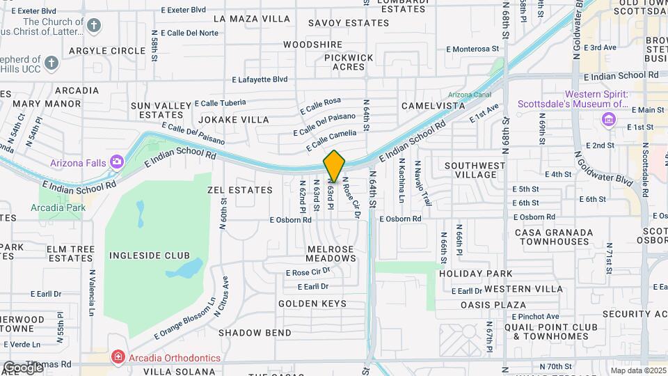 3507 N 63rd Pl Map and Location Details