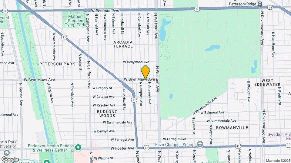 2439-2451 W Bryn Mawr Ave Map and Location Details