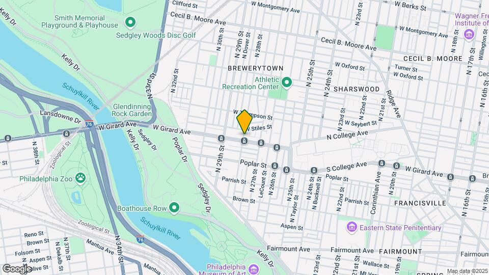 2739 W Girard Ave Map and Location Details