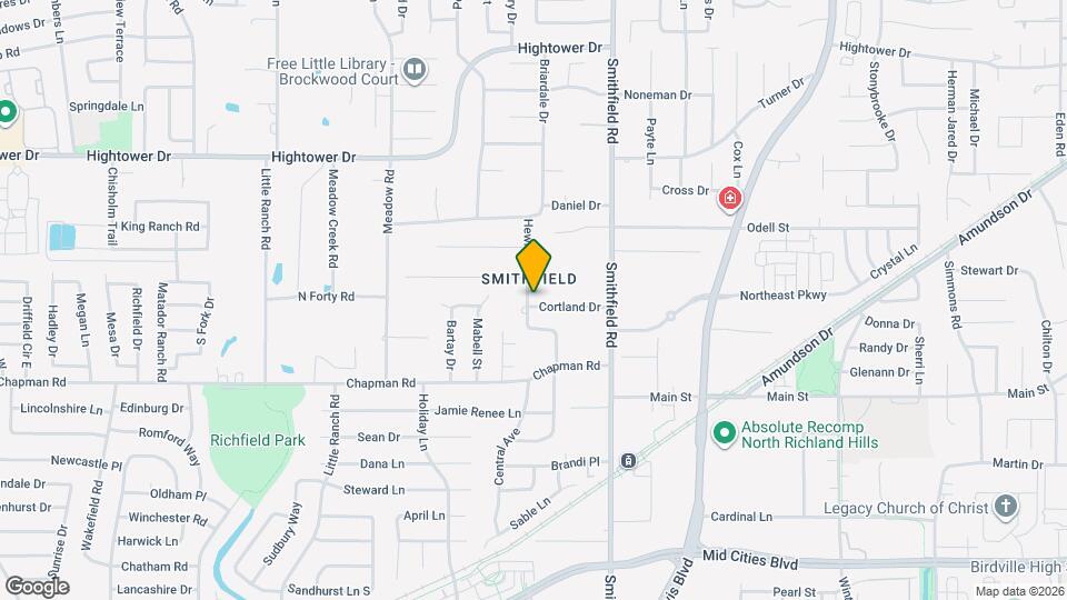 7801 Cortland Dr Map and Location Details