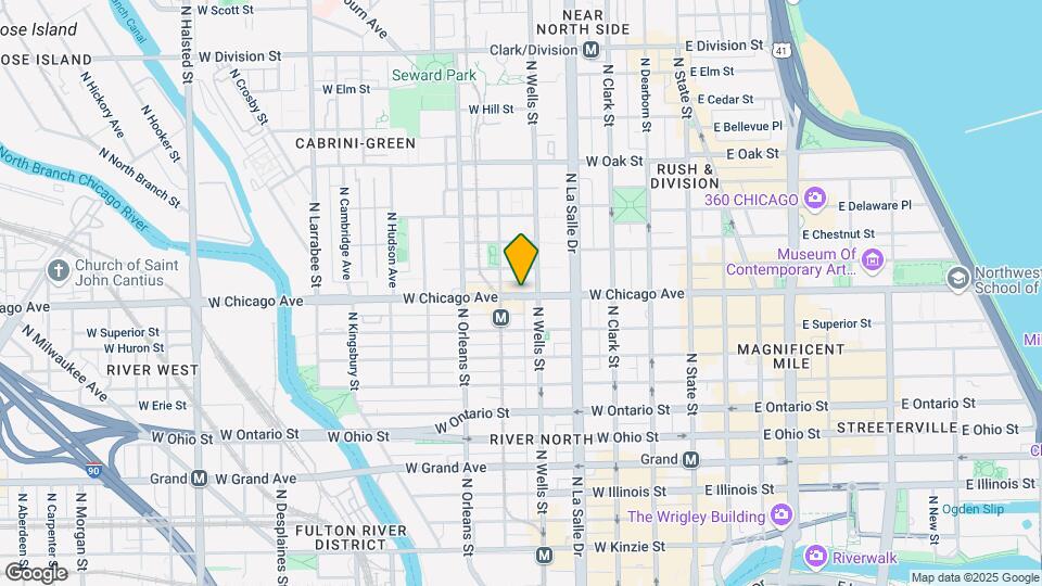 216 W Chicago Ave, Unit 221 Map and Location Details