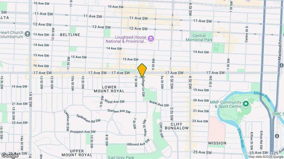 1713 College Ln SW Map and Location Details