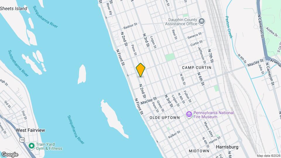 2223 N 2nd St, Unit Third floor Map and Location Details