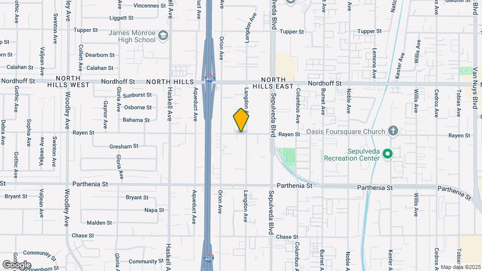 8861 Langdon Ave Mapa y Detalles de la Ubicación