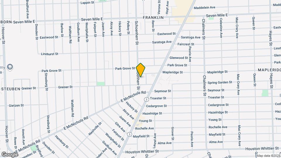 18036 Schoenherr St Mapa y Detalles de la Ubicación