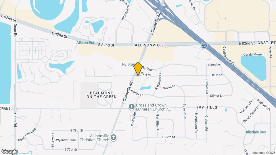 8071 Allisonville Rd Map and Location Details