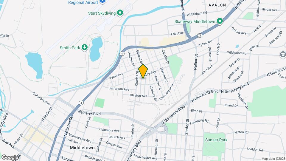 806 Elwood St Map and Location Details