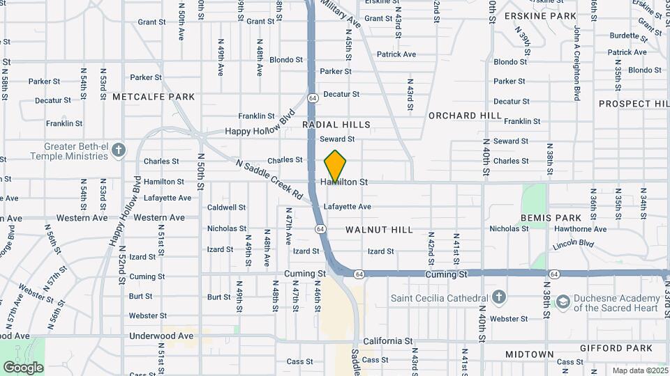 4535 Hamilton St Map and Location Details