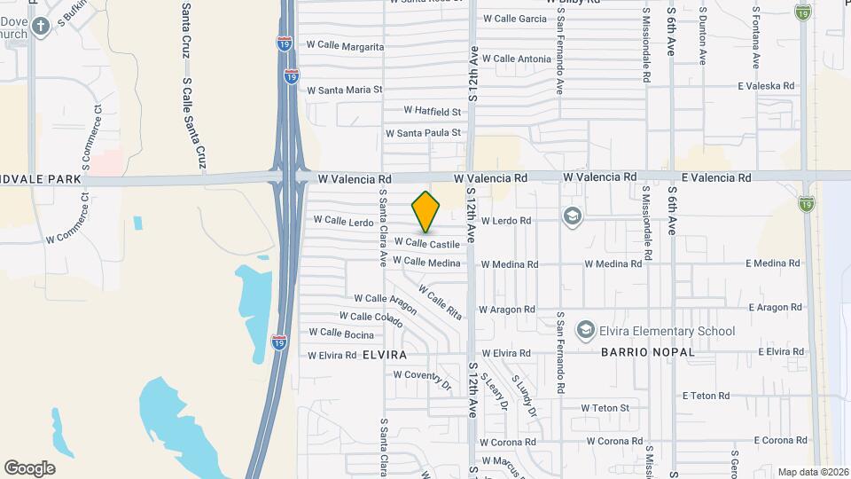 702 W Calle Castile Map and Location Details