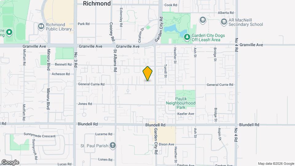 8711 General Currie Rd Map and Location Details