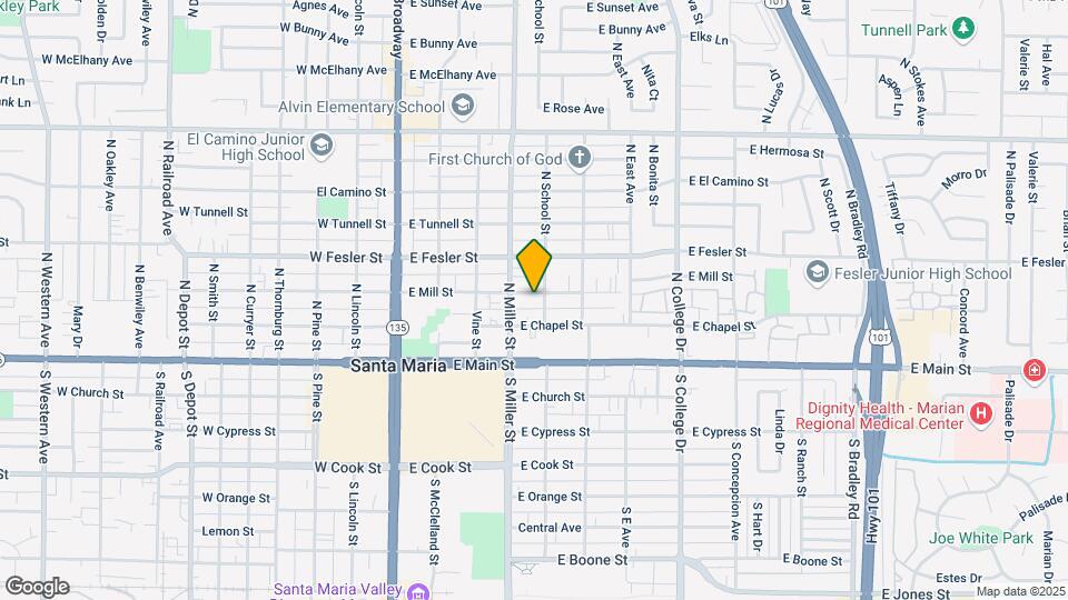 424 East Mill Street Map and Location Details