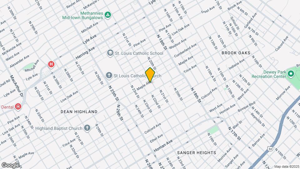 2104-6 Maple Ave Map and Location Details