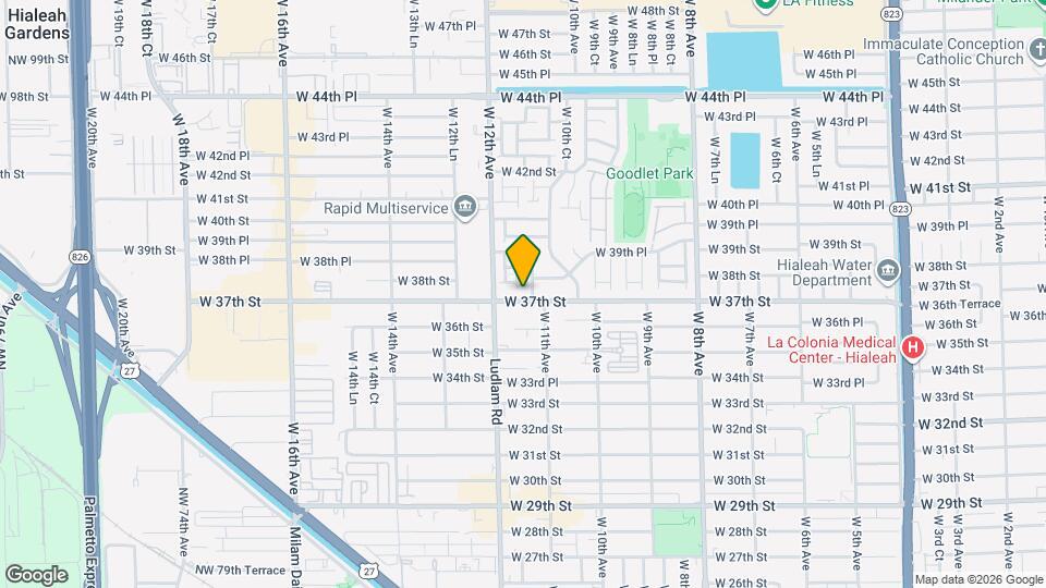 1127 W 37th St Map and Location Details