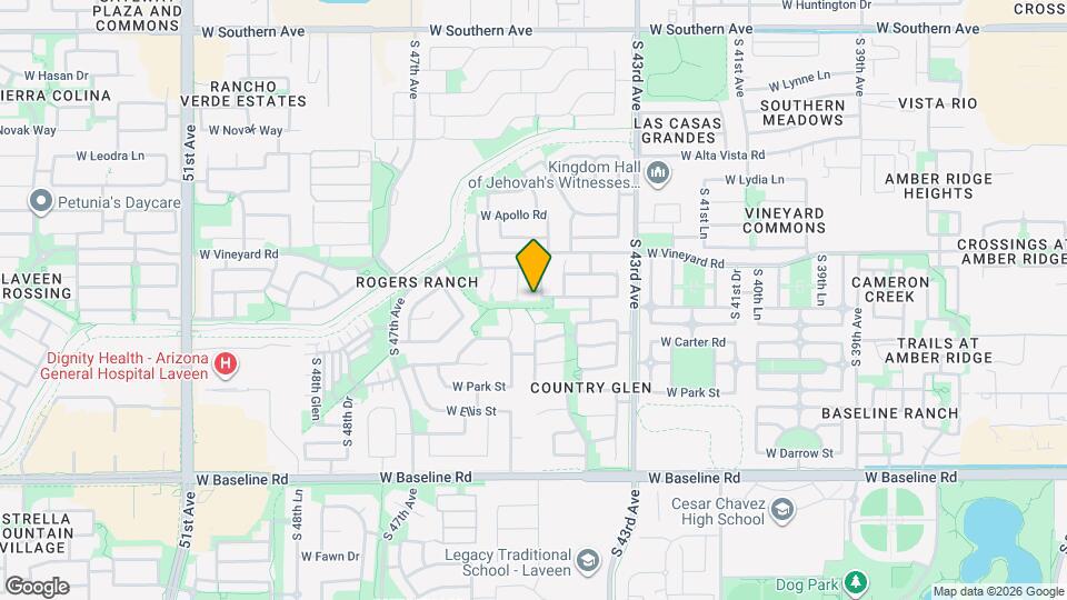 6830 S 44th Ln Map and Location Details