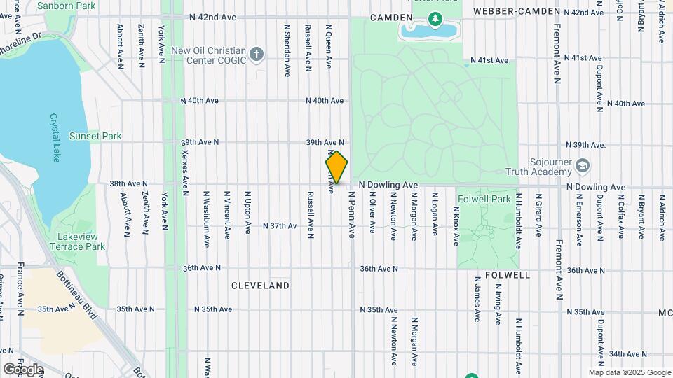 3758 Queen Ave N Mapa y Detalles de la Ubicación