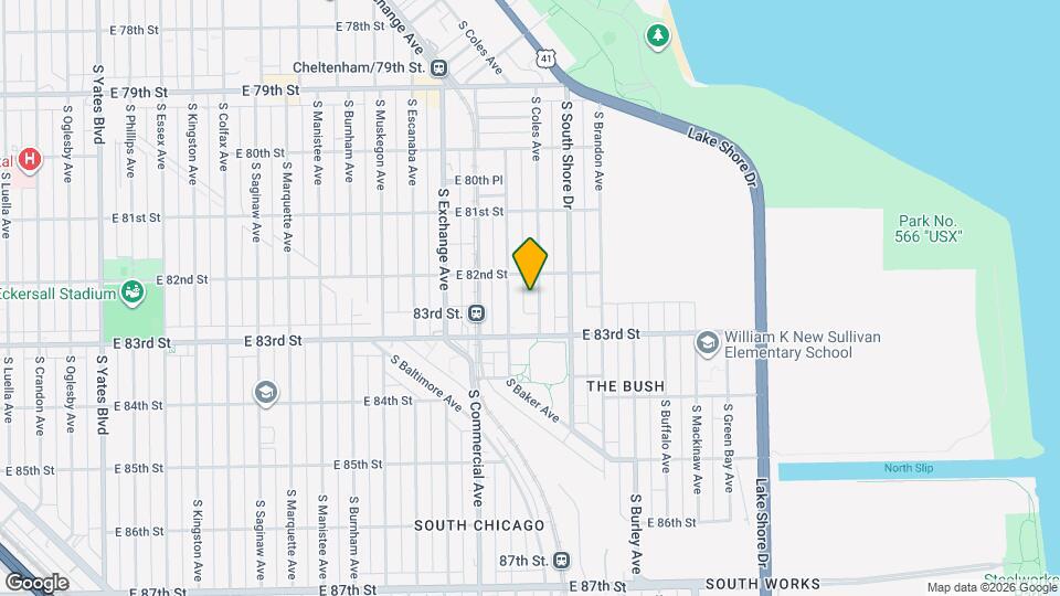 8220 S Coles Ave Map and Location Details