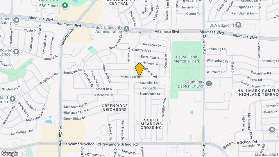 2607 Whitehurst Dr Map and Location Details