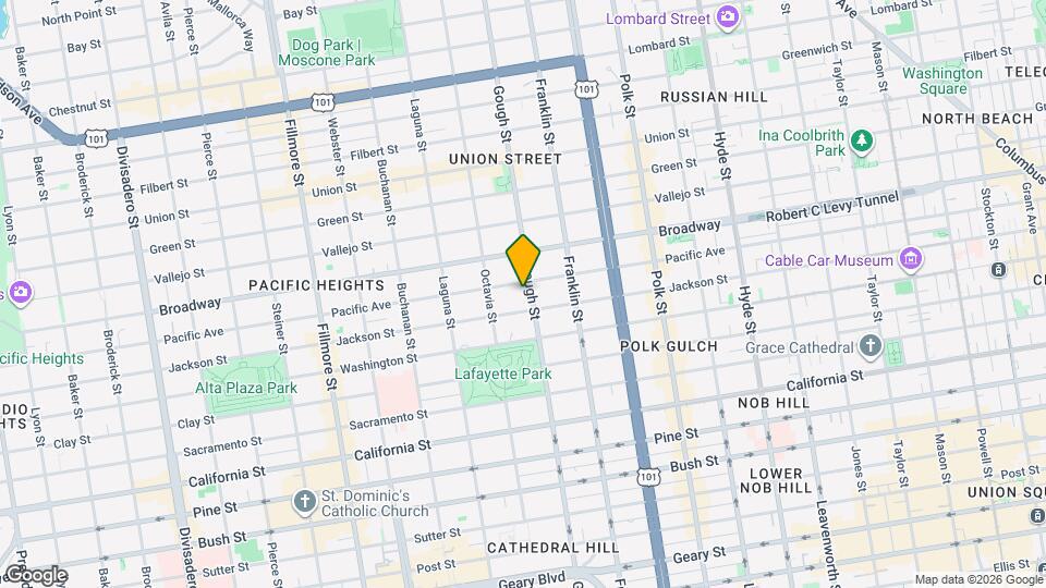 2221 Gough St Map and Location Details