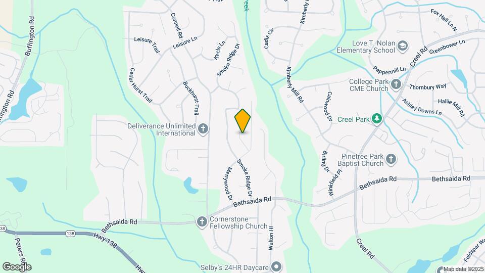 7104 Merrywood Dr Map and Location Details