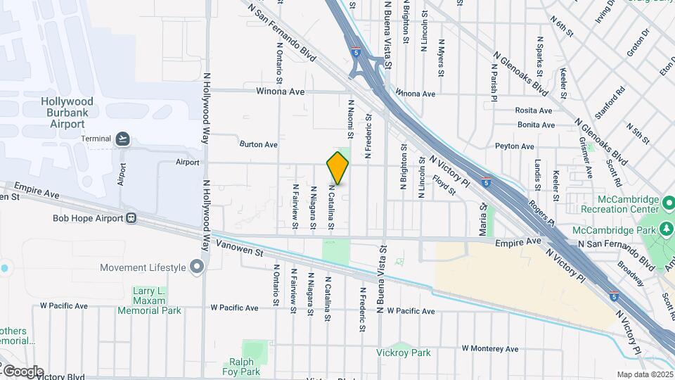2314-1316 N Catalina St Map and Location Details
