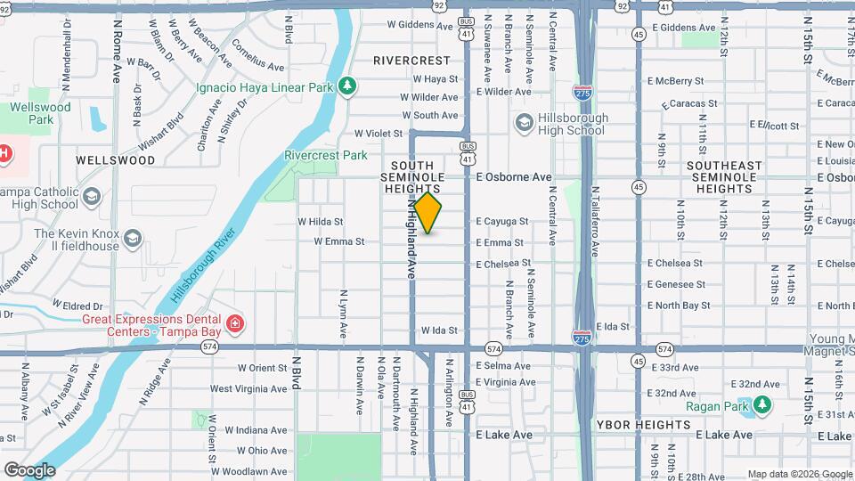 203 W Emma St Map and Location Details