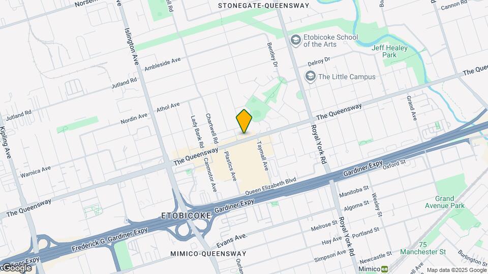 818 The Queensway Map and Location Details