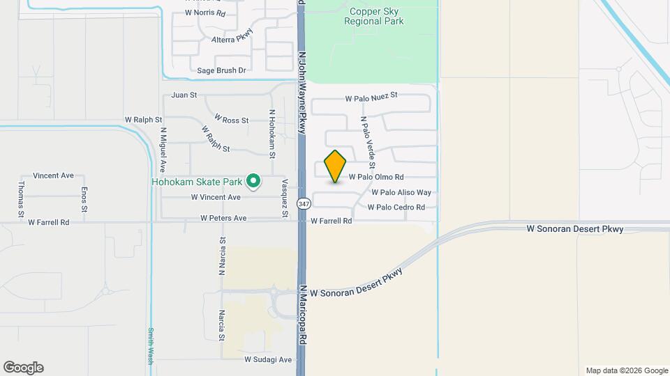 44498 W Palo Aliso Way Map and Location Details