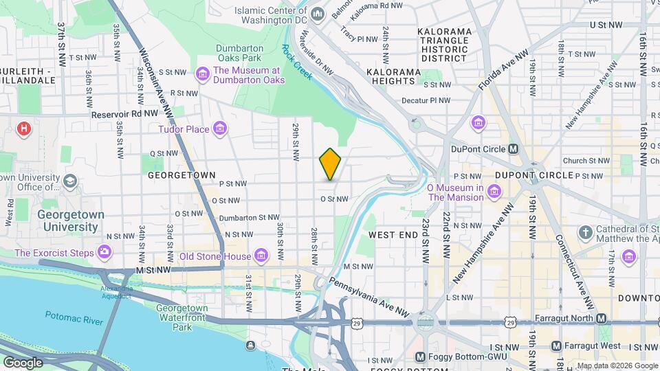 2712 P St NW Mapa y Detalles de la Ubicación