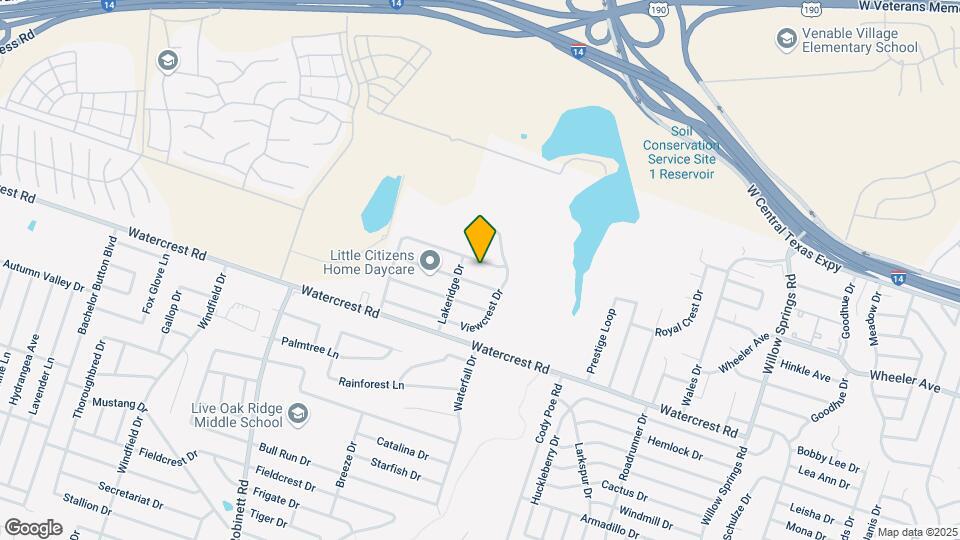 3400 Lakecrest Dr Map and Location Details