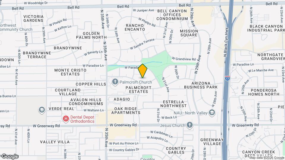 3156 W Monte Cristo Ave Mapa y Detalles de la Ubicación