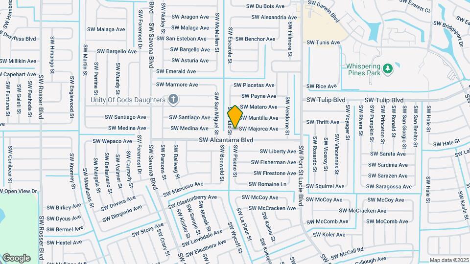 1092 SW Majorca Ave Map and Location Details