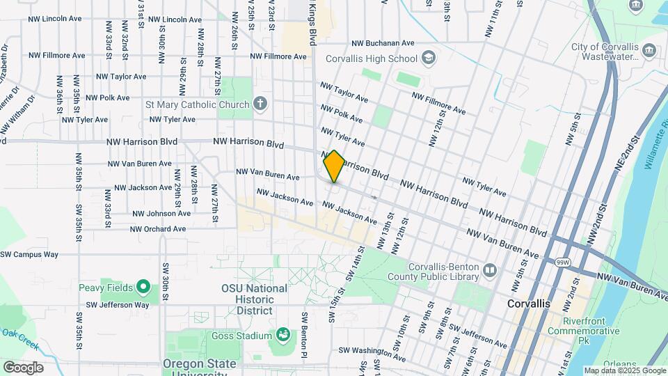 1660 NW Van Buren Ave Map and Location Details