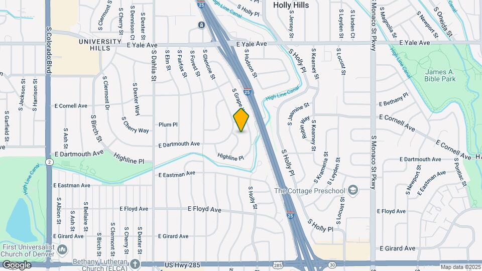 3108 S Glencoe St Mapa y Detalles de la Ubicación