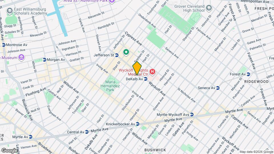 1609 DeKalb Ave Map and Location Details