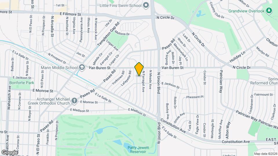 2411 N Logan Ave Map and Location Details