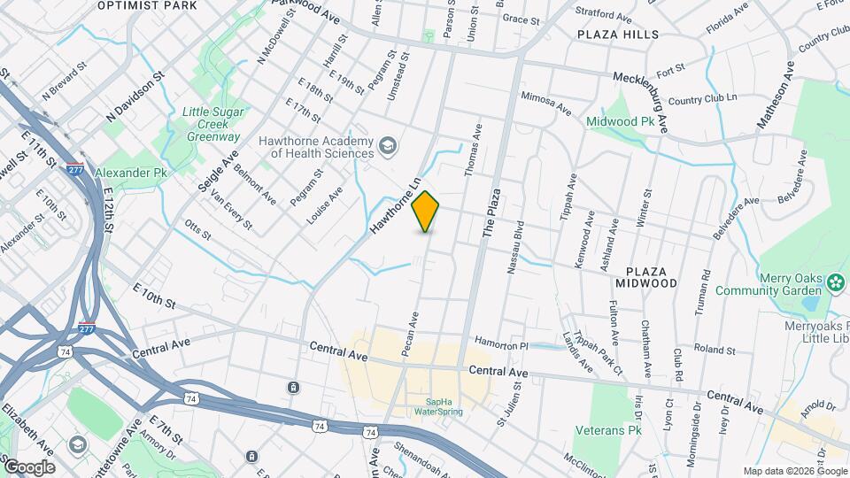 1609 Pecan Ave Map and Location Details