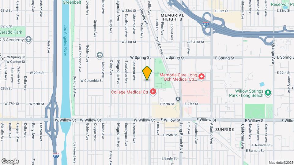 2835 Pacific Ave Map and Location Details