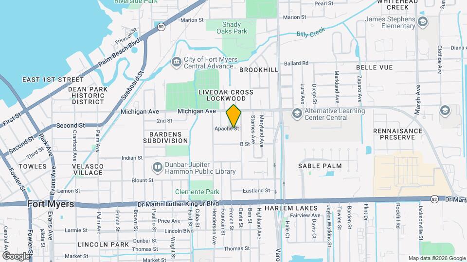 3378 Apache St Map and Location Details
