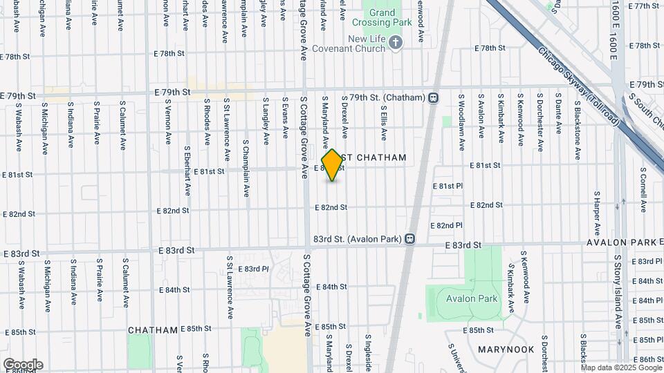 8127 S Maryland Ave Map and Location Details