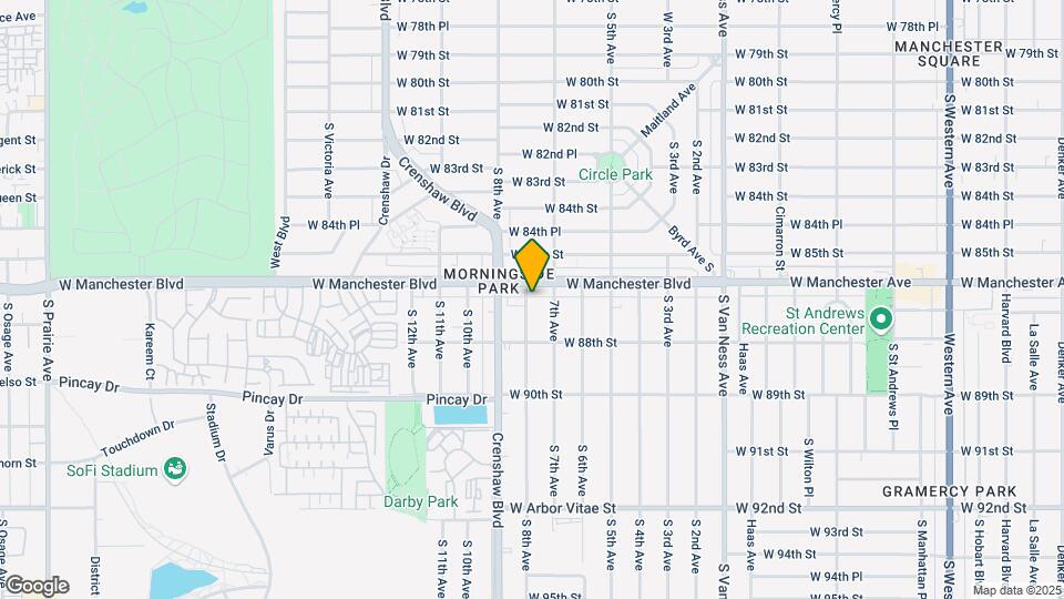 8612-8616 1/2 S 8th Ave Mapa y Detalles de la Ubicación