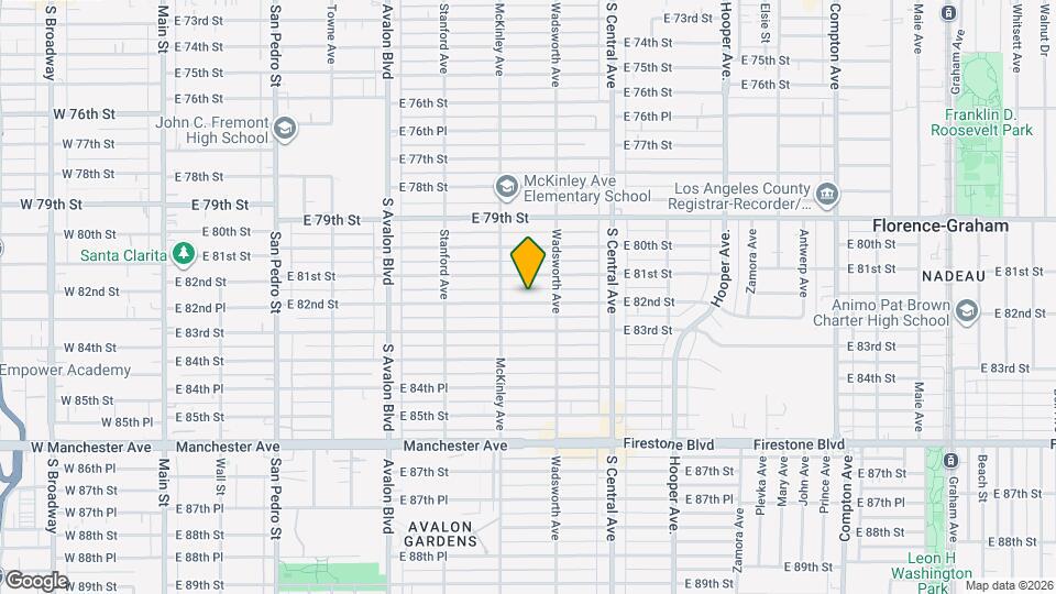 831 E 82nd St Mapa y Detalles de la Ubicación