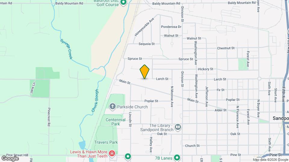 1721 Larch St Map and Location Details