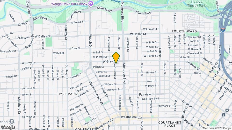 1116 Peden St Map and Location Details