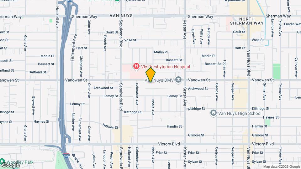 15112 Vanowen St Mapa y Detalles de la Ubicación