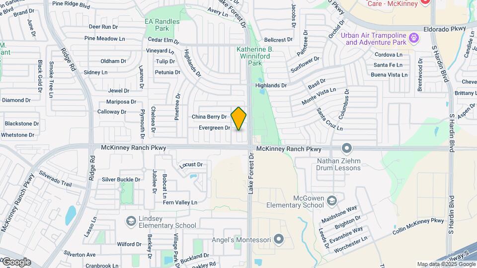 3916 Evergreen Ct Map and Location Details