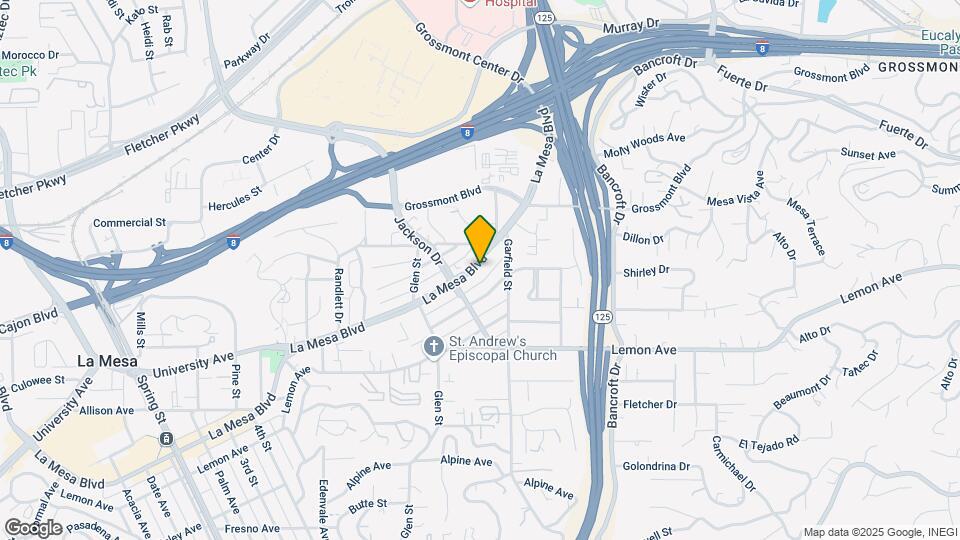 8831 La Mesa Blvd Map and Location Details