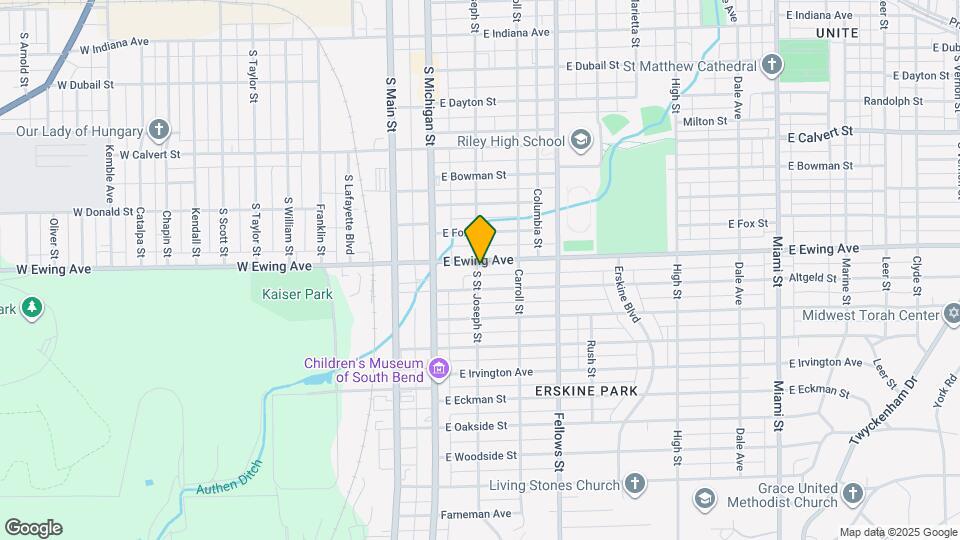 202 E Ewing Ave Map and Location Details