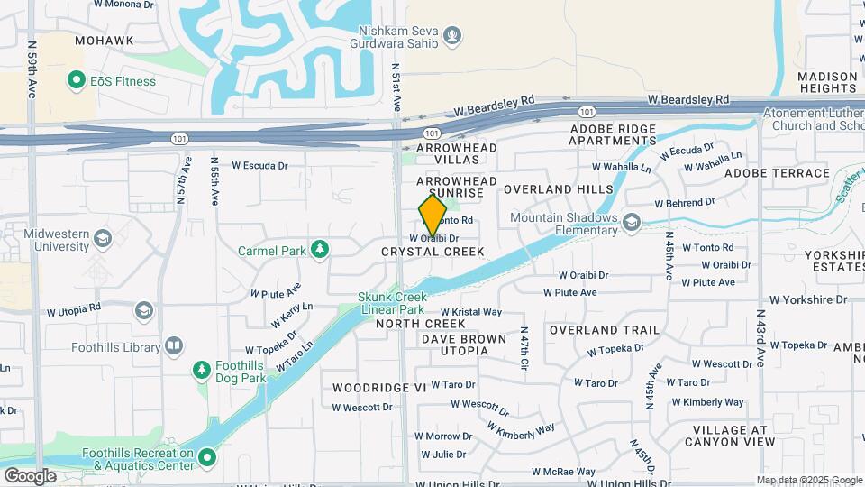 4955 W Oraibi Dr Map and Location Details
